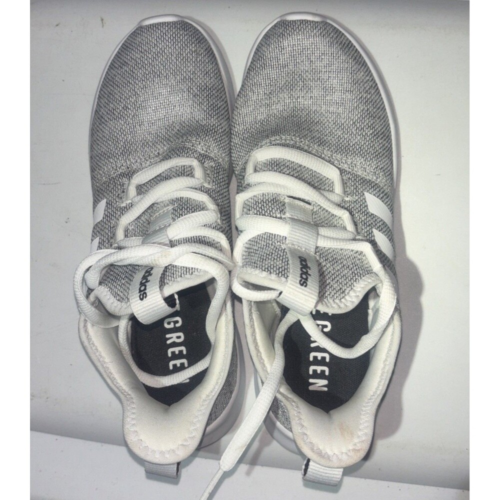 Adidas Women's Cloudfoam Pure 2.0 Shoes Size 6.5 Silver White Preowned Excellent - Picture 8 of 14
